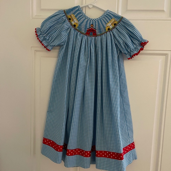 School smocked dress - Picture 1 of 14